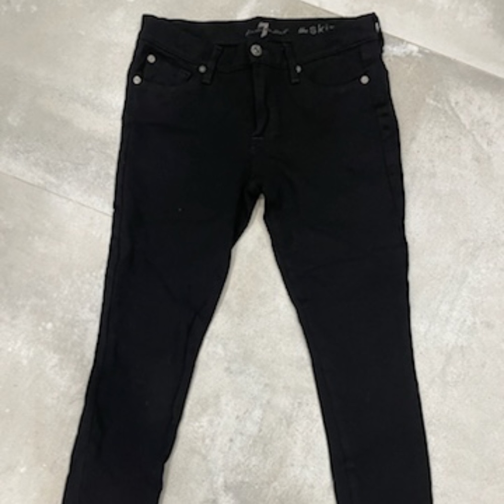 7 For All Mankind Black Jeans